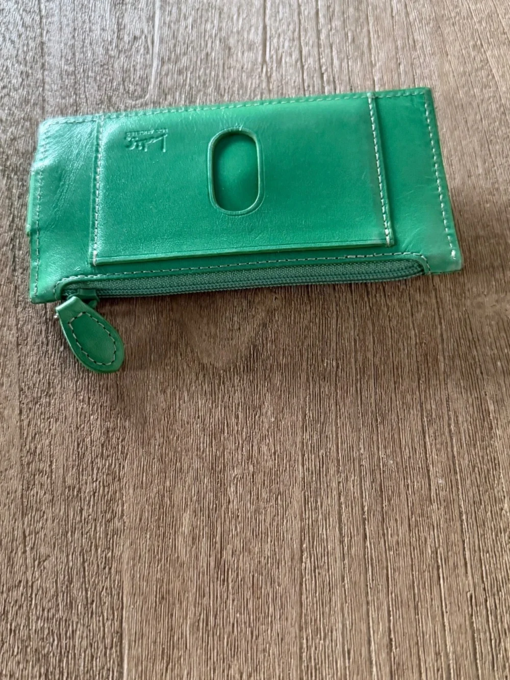 LODIS Green Genuine Leather Slim Card Case / Mini Stacker Wallet